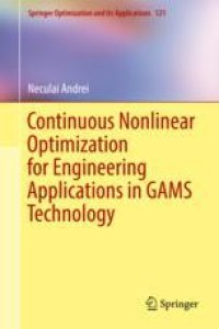 cover of the book  Continuous Nonlinear Optimization for Engineering Applications in GAMS Technology