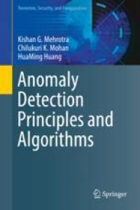 cover of the book  Anomaly Detection Principles and Algorithms