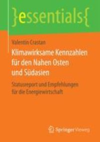 cover of the book  Klimawirksame Kennzahlen für den Nahen Osten und Südasien: Statusreport und Empfehlungen für die Energiewirtschaft