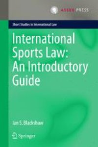 cover of the book  International Sports Law: An Introductory Guide