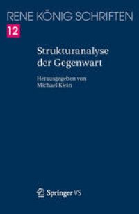 cover of the book Strukturanalyse der Gegenwart