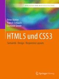 cover of the book  HTML5 und CSS3: Semantik - Design - Responsive Layouts