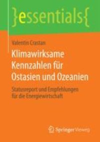 cover of the book  Klimawirksame Kennzahlen für Ostasien und Ozeanien: Statusreport und Empfehlungen für die Energiewirtschaft