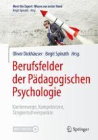 cover of the book  Berufsfelder der Pädagogischen Psychologie: Karrierewege, Kompetenzen, Tätigkeitsschwerpunkte