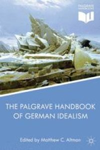 cover of the book  The Palgrave Handbook of German Idealism