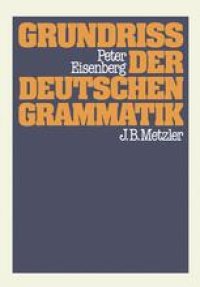 cover of the book  Grundriß der deutschen Grammatik