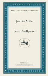 cover of the book Franz Grillparzer