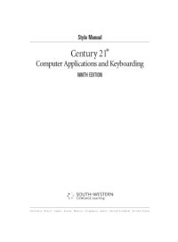 cover of the book century 21 keyboarding and information processing