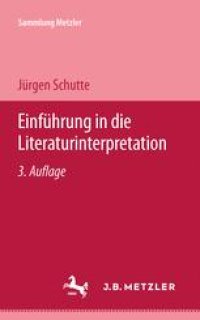 cover of the book  Einführung in die Literaturinterpretation