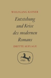 cover of the book  Entstehung und Krise des Modernen Romans