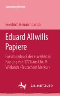 cover of the book Eduard Allwills Papiere