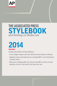 cover of the book Associated Press stylebook 2014