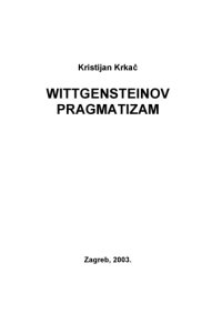 cover of the book Wittgensteinov pragmatizam