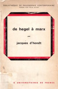 cover of the book De Hegel a Marx