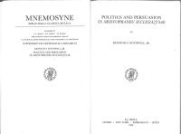 cover of the book Politics and Persuasion in Aristophanes' Ecclesiazusae.