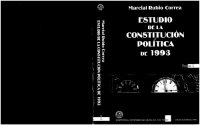 cover of the book Estudio de la Constitucion Politica de 1993. Tomo I