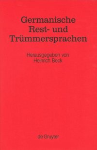 cover of the book Germanische Rest- und Trümmersprachen