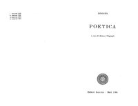 cover of the book Poetica