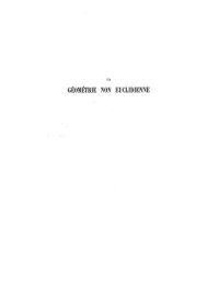 cover of the book La géométrie non euclidienne