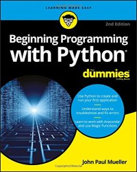 cover of the book Beginning Programming with Python For Dummies