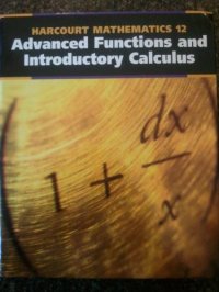 cover of the book Harcourt Advanced Functions and Introductory Calculus