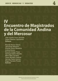 cover of the book IV Encuentro de Magistrados de la Comunidad Andina y del Mercosur