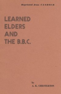 cover of the book Learned Elders and the B.B.C.