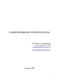 cover of the book Curso de Derecho Cinstitucional