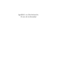 cover of the book Igualdad y no discriminación. El reto de la diversidad