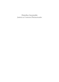 cover of the book Derechos Ancestrales. Justicia en Contextos Plurinacionales