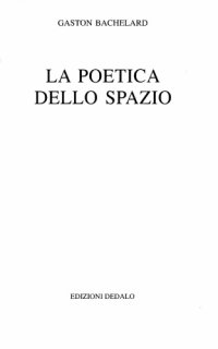 cover of the book La poetica dello spazio