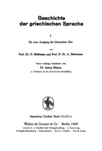 cover of the book Geschichte der griechischen Sprache (2 Bände)