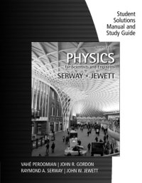 cover of the book Study Guide with Student Solutions Manual, Volume 1 for Serway/Jewett’s Physics for Scientists and Engineers, 9th