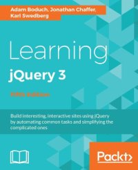 cover of the book Learning Jquery 3. 0.