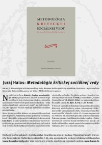 cover of the book Metodológia kritickej sociálnej vedy: Marxova kritika politickej ekonómie