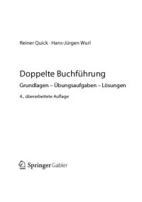 cover of the book Doppelte Buchführung. Grundlagen – Übungsaufgaben – Lösungen