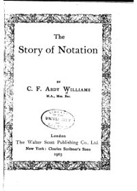 cover of the book The Story of Notation