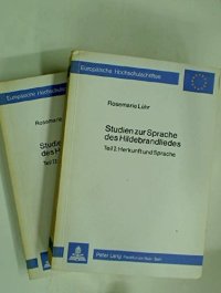 cover of the book Studien zur Sprache des Hildebrandliedes