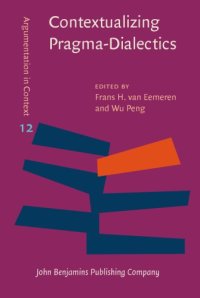 cover of the book Contextualizing Pragma-Dialectics