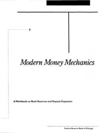 cover of the book Modern Money Mechanics -- A Workbook on Bank Reserves and Deposit Expansion