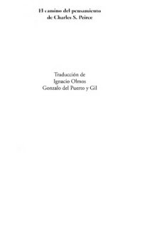 cover of the book El Camino del Pensamiento de Charles-S-Peirce