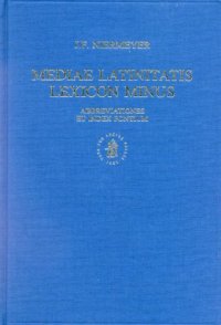 cover of the book Mediae Latinitatis Lexicon Minus