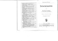 cover of the book Determinanten