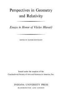 cover of the book Perspectives in Geometry and Relativity: Essays in Honor of Václav Hlavatý