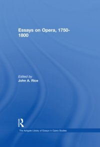 cover of the book Essays on Opera, 1750–1800