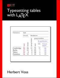 cover of the book Typesetting Tables with LaTeX