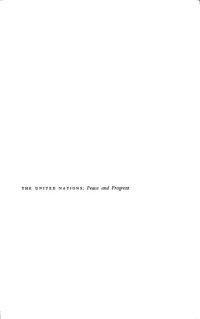 cover of the book The United Nations: Peace and Progress