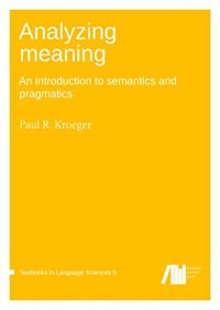 cover of the book Analyzing meaning: An introduction to semantics and pragmatics