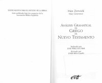 cover of the book Análisis Gramatical del Griego del Nuevo Testamento