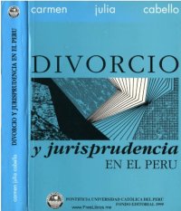 cover of the book Divorcio y jurisprudencia en el Peru